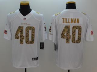 Arizona Cardinals 40 Pat Tillman FootBall Jersey White Camo word