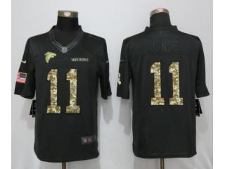 Atlanta Falcons 11 Julio Jones Anthracite Salute To Service Limited Jersey