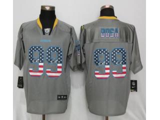 San Diego Chargers 99 Joey Bosa USA Flag Fashion Gray Elite Jersey