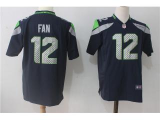 Seattle Seahawks 12 12th Fan Football Jersey Navy Blue