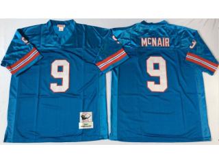 Tennessee Titans 9 Steve McNair Football Jersey Blue Retro