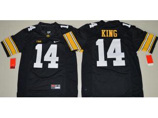 Iowa Hawkeyes 14 Desmond King College Football Jersey Black