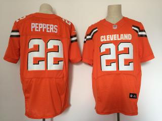 Cleveland Browns 22 Jabrill Peppers Elite Football Jersey Orange