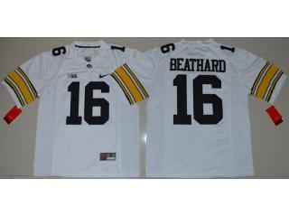 Iowa Hawkeyes 16 C.J Beathard College Football Jersey White