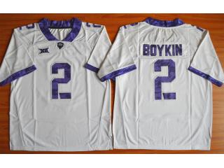 TCU Horned Frogs 2 Trevone Boykin NCAA Limited Football Jersey White