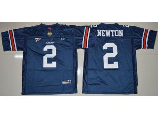 Auburn Tigers 2 Cameron Newton College Football Throwback Jersey Navy Blue