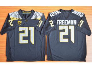 Oregon Duck 21 Royce Freeman College Football Jersey Black