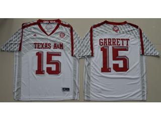 Texas A&M Aggies 15 Myles Garrett College Football Jersey White