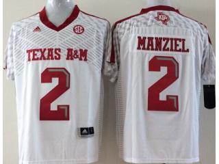 Texas A&M Aggies 2 Johnny Manziel College Football Jersey White