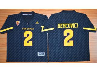 Arizona State Sun Devils 2 Mike Bercovici College Football Jersey Black