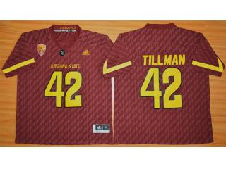 Arizona State Sun Devils 42 Pat Tillman College Football Jersey Red