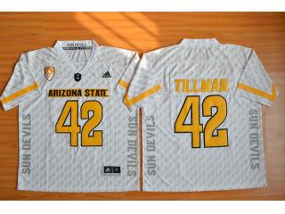 Arizona State Sun Devils 42 Pat Tillman College Football Jersey White