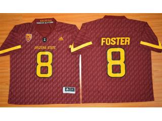 Arizona State Sun Devils 8 D.J. Foster College Football Jersey Red