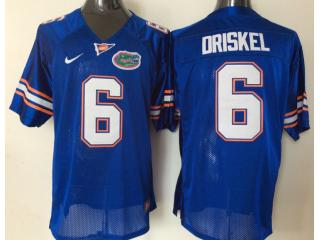 Florida Gators 6 Jeff Driskel College Football Jersey Blue