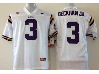 LSU Tigers 3 Odell Beckham Jr.College Football Jersey Retro White