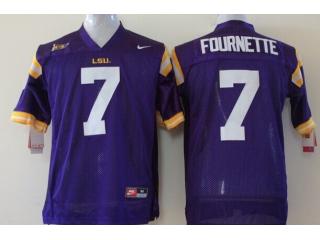 Youth LSU Tigers 7 Leonard Fournette College Football Jersey Retro Purple