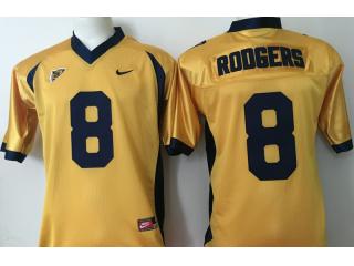 California Golden Bears 8 Aaron Rodgers College Football Jersey Yellow