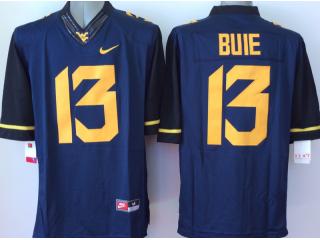 West Virginia Mountaineers 13 Andrew Buie College Football Jersey Navy Blue