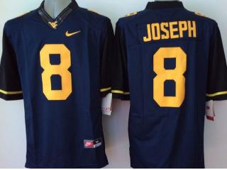 West Virginia Mountaineers 8 Karl Joseph College Football Jersey Navy Blue