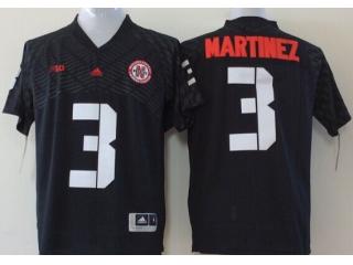 Nebraska Cornhuskers 3 Taylor Martinez College Football Jersey Black