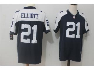 Dallas Cowboys 21 Ezekiel Elliott Football Jersey Legend Navy Blue