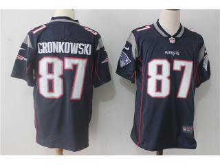 New England Patriots 87 Rob Gronkowski Football Jersey Legend Navy Blue