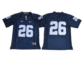 Penn State Nittany Lions 26 Saquon Barkley Limited Football Jersey Navy Blue