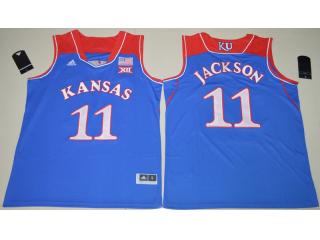 Youth Kansas Jayhawks 11 Josh Jackson College Basketball Jersey Blue