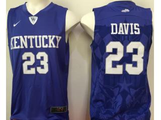 Kentucky Wildcats 23 Anthony Davis College Basketball Jersey Blue