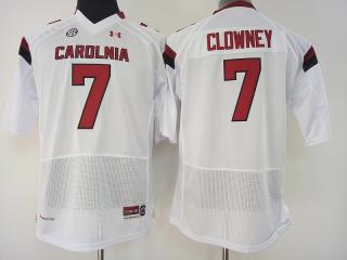 Women South Carolina Gamecocks 7 Jadeveon Clowney College Football Jersey BlackWomen White