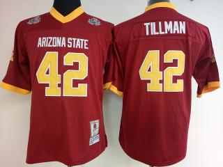 Women Arizona State Sun Devis (ASU) 42 Pat Tillman College Football Jersey Red