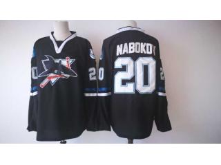 2018 Classic San Jose Sharks 20 Evgeni Nabokov Ice Hockey Jersey Black