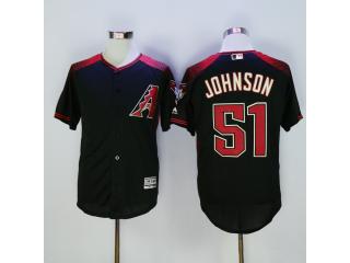 Arizona Diamondbacks 51 Randy Johnson Baseball Jersey Black