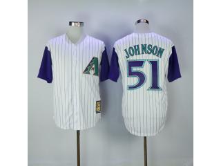 Arizona Diamondbacks 51 Randy Johnson Baseball Jersey White