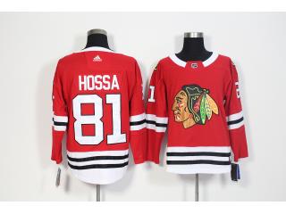 Adidas Chicago Blackhawks 81 Marian Hossa Ice Hockey Jersey Red