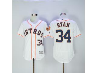 Houston Astros 34 Nolan Ryan FlexBase Baseball Jersey White