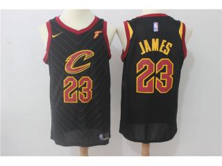 2017-2018 Nike Cleveland Cavaliers 23 LeBron James Basketball Jersey Black Fan Edition