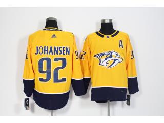 Adidas Nashville Predators 92 Ryan Johansen Ice Hockey Jersey Yellow