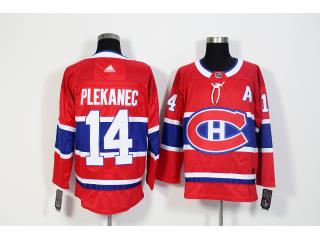 Adidas Montreal Canadiens 14 Tomas Plekanec Ice Hockey Jersey Red