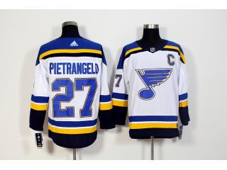 Adidas St. Louis Blues 27 Alex Pietrangelo Ice Hockey Jersey White