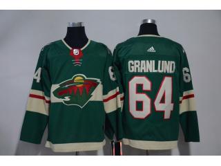 Adidas Minnesota Wild 64 Mikael Granlund Ice Hockey Jersey Green