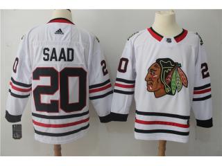 Adidas Chicago Blackhawks 20 Saad Seabrook Ice Hockey Jersey White