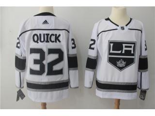 Adidas Los Angeles Kings 32 Jonathan Quick Ice Hockey Jersey White