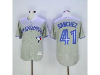 Toronto Blue Jays 41 Aaron Sanchez Flexbase Baseball Jersey Gray