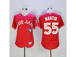 Toronto Blue Jays 55 Russell Martin Flexbase Baseball Jersey Red