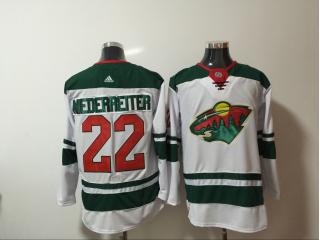 Adidas Minnesota Wild 22 Nino Niederreiter Ice Hockey Jersey White