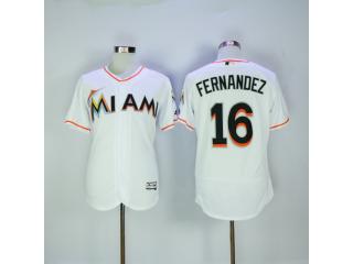 Miami Marlins 16 Jose Fernandez Flexbase Baseball Jersey White