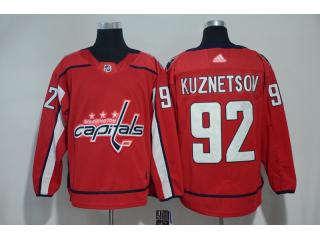 Adidas Washington Capitals 92 Evgeny Kuznetsov Ice Hockey Jersey Red