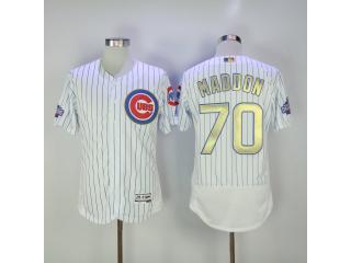 Chicago Cubs 70 Joe Maddon Flexbase Baseball Jersey White Champion