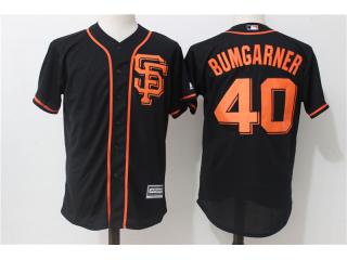 San Francisco Giants 40 Madison Bumgarner Baseball Jersey Black Fans